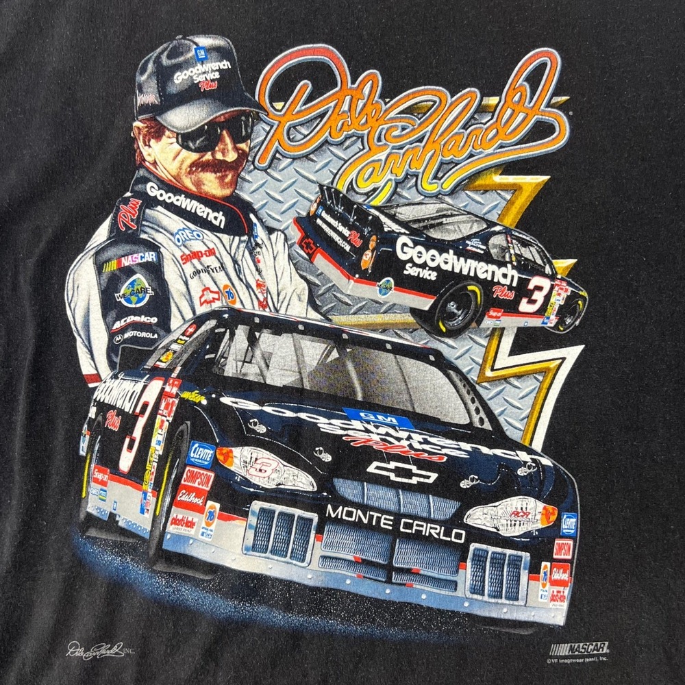 Vintage 1994 Dale Earnhardt NASCAR Championship T Shirt Mens XL Black Racing Tee